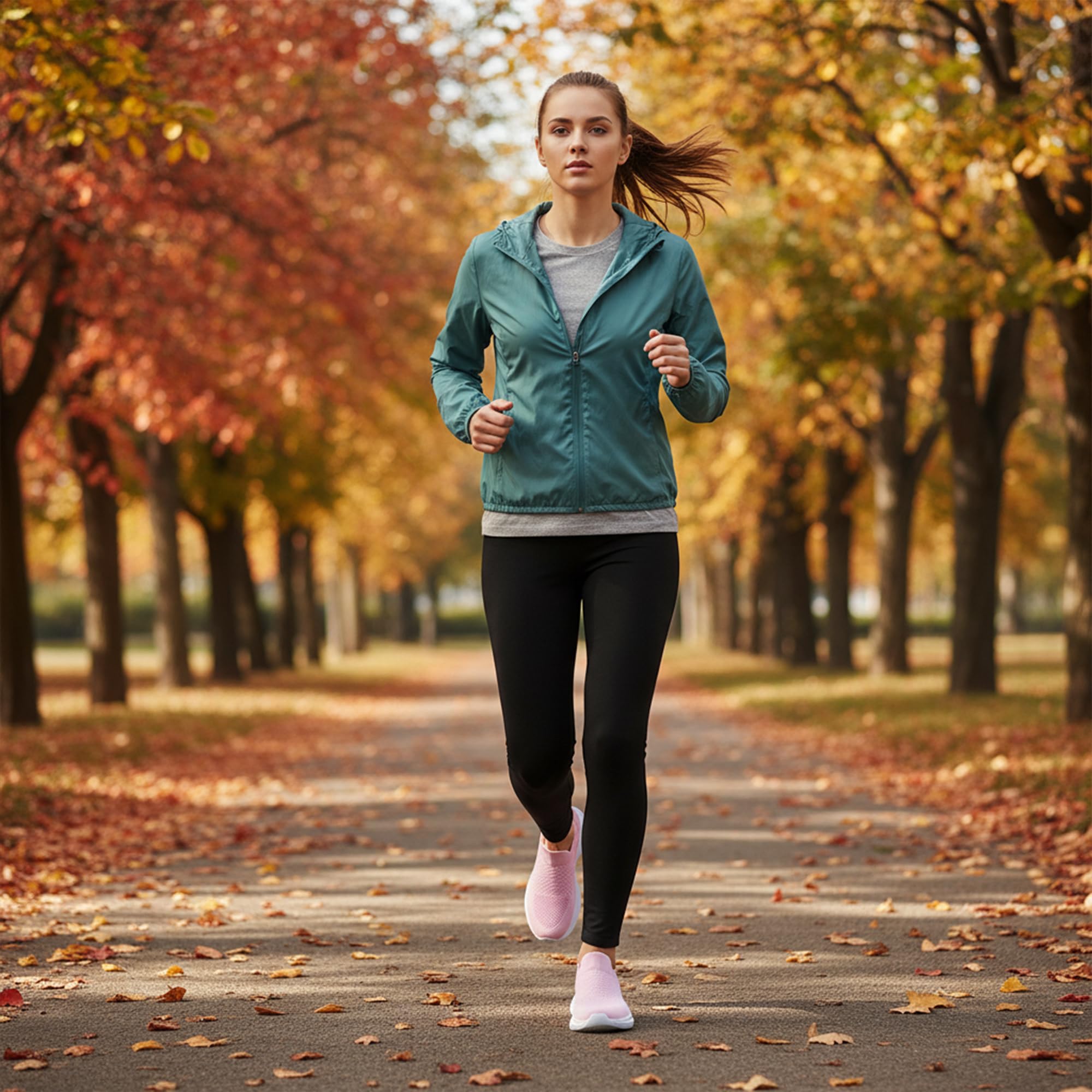 Raoendis Scarpe da ginnastica da donna, senza lacci, da camminata, da donna, comode, traspiranti, in maglia, per jogging, corsa, fitness