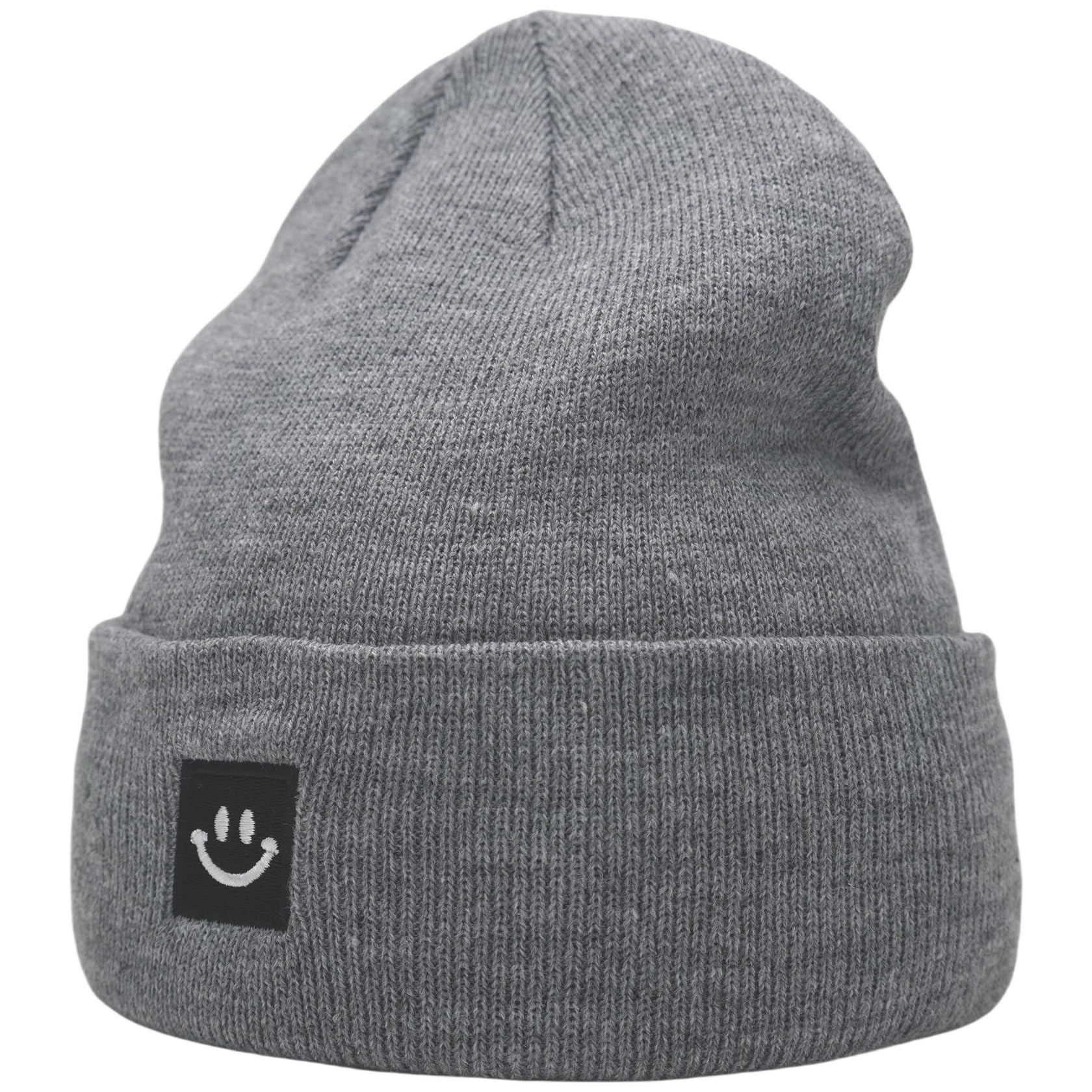 55cube Unisex Winter Beanie Hats Warm Thick Knit Cuffed Skullcaps