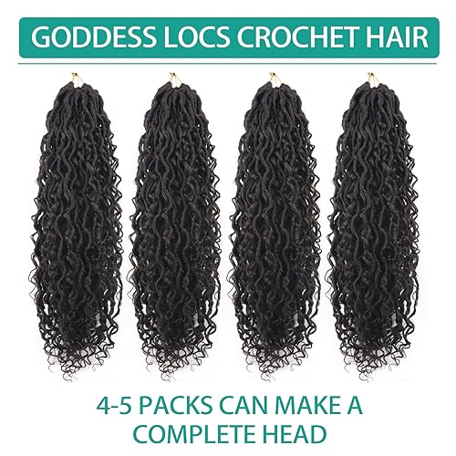 Miniatura 7 de Extensiones de cabello sintético de ganchillo de 18 pulgadas, extensiones de cabello de ganchillo preenrolladas con extremos rizados, trenzas de