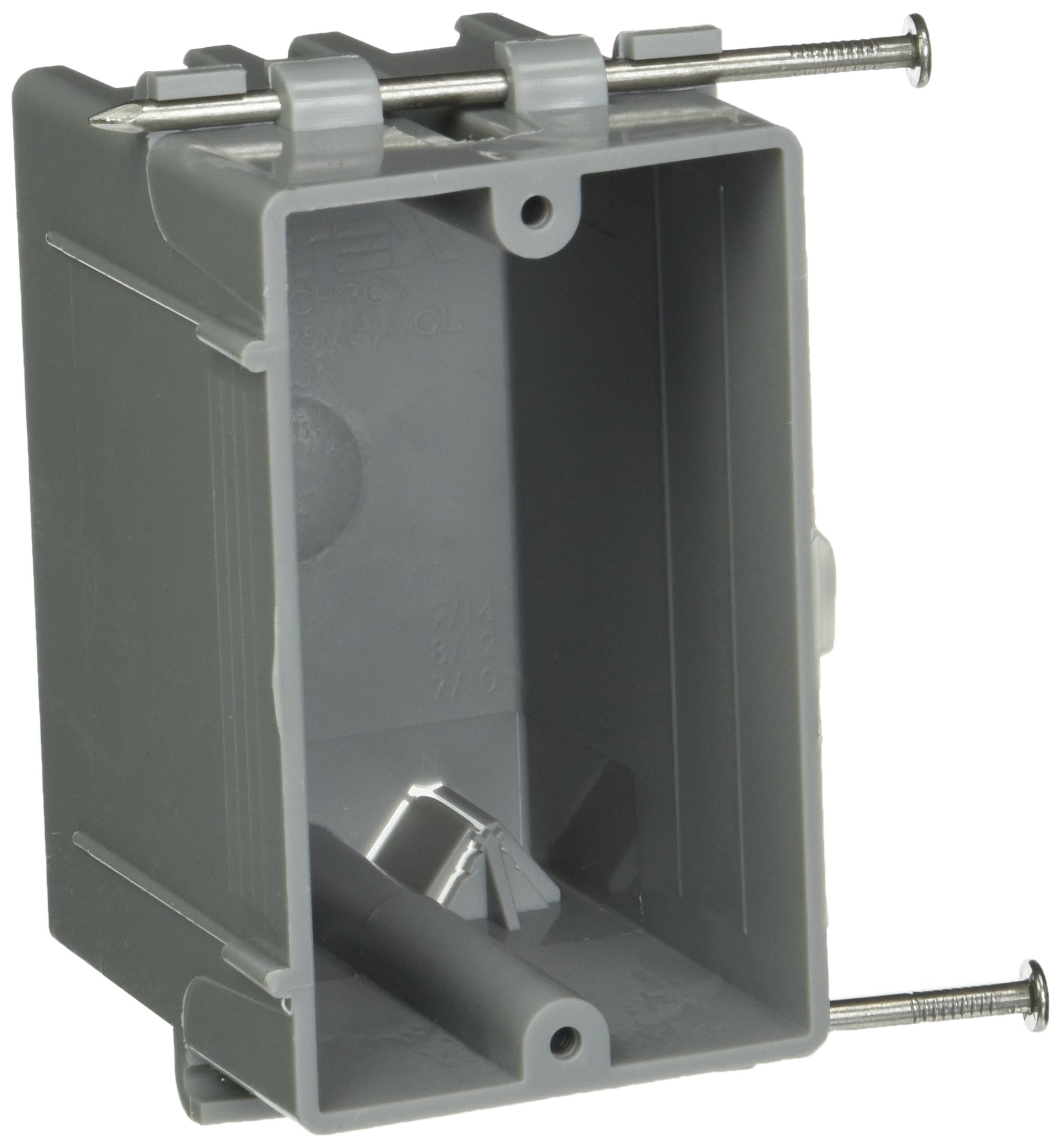 RACOHubbell- 7302RAC Single Gang Cable Box with Captive Nails, 2-1/4" x 3-19/32", 3.84