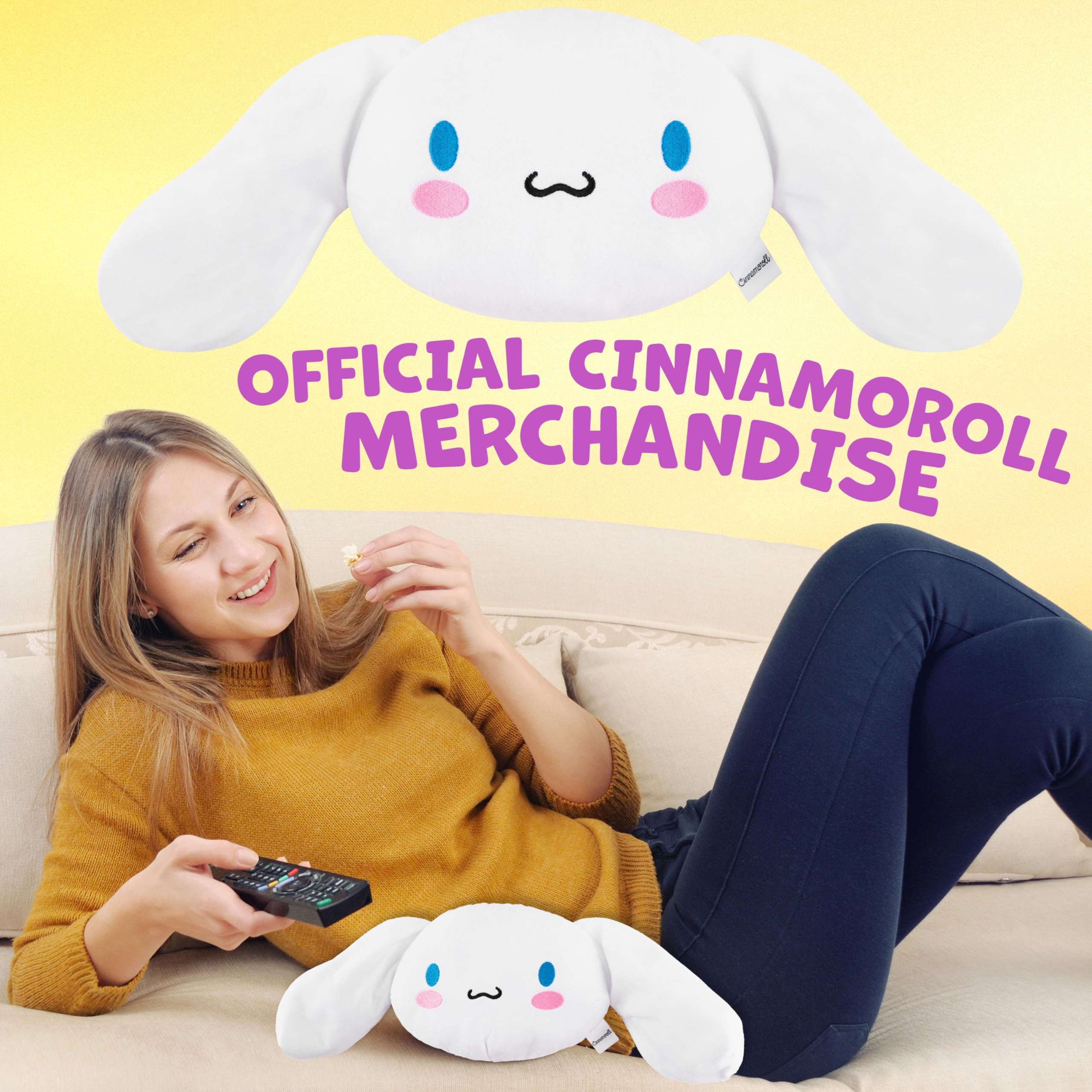 Cinnamoroll Sanrio Riscaldante Microonde, Peluche Termoforo Cervicale e Spalle, Compressa Alleviare Dolori Muscolari e Mestruali Regalo Donna (Bianco Cinnamoroll)