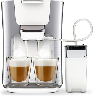 Philips Senseo HD6574/20 Pod Coffee Machine, 2650 W, 1 Liter, Perle, Argent