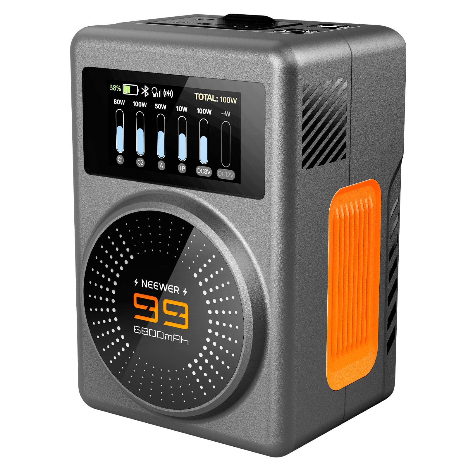 NEEWER PS099U Batterie Monture V 99Wh,Contrôle APP,Charge Rapide PD 100W