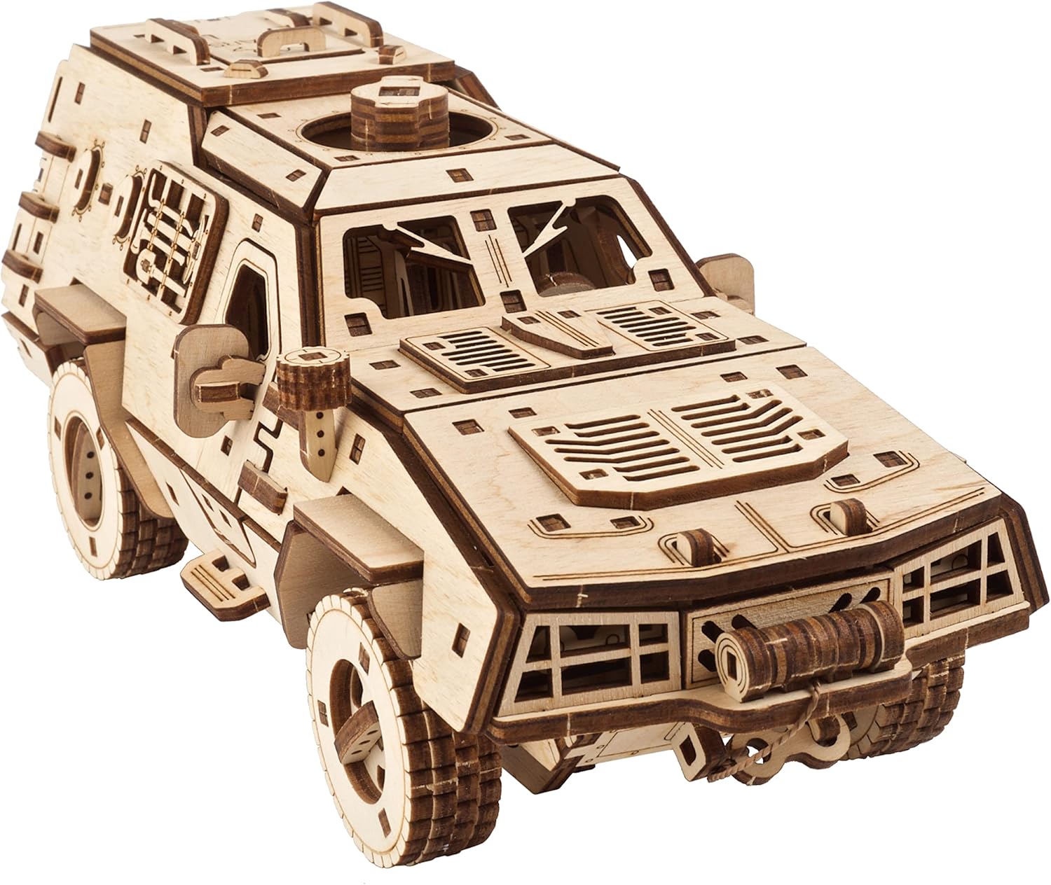 UGEARS Battlefield Dozor B - Vehículo de combate - Rompecabezas de madera 3D para adultos y niños - Kit de modelo de rompecabezas 3D de vehículo militar - Kits de modelos militares para construir - Kits de modelos de rompecabezas 3D Colombia