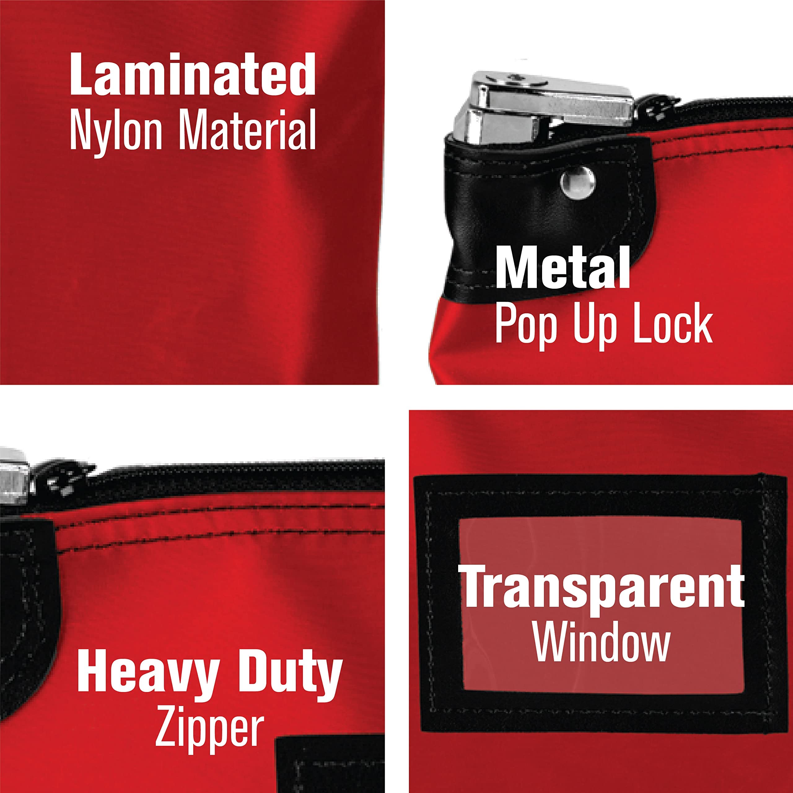 Yellow Laminated Nylon Locking Deposit Bag - 15W X 11H - View #10