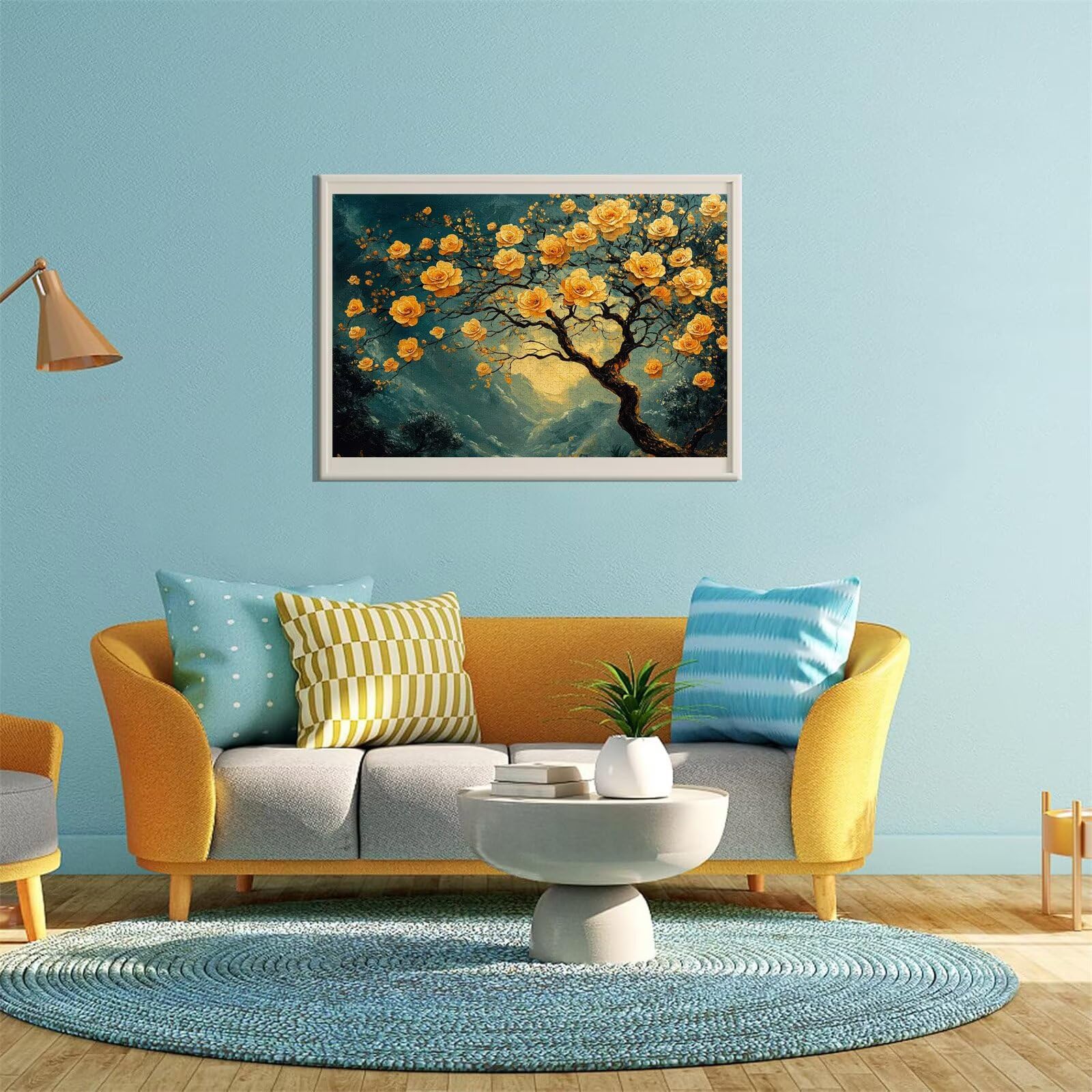 Blume Puzzle für Erwachsene Kinder Anspruchsvoll 5000 Teile Impossible Klassische Puzzles Schwer Baum ab 8 9 10 Jahre Mädchen Jungen Jigsaw Kunst Educa, für Dekoration und Geschenke 105x156cm t-333