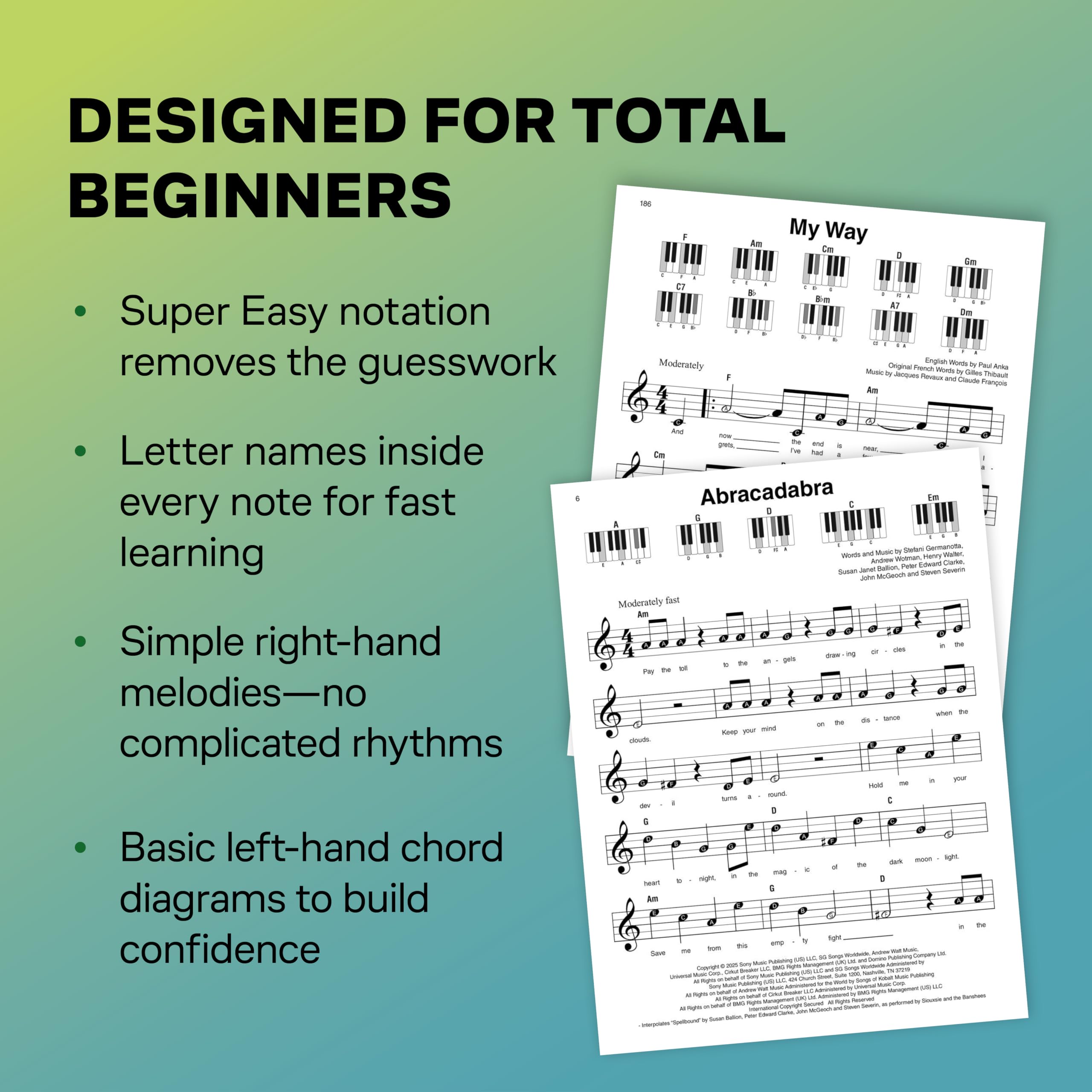 Super Easy Fake Book. Melodie, Text, Akkorde.: 154 Must-Know Songs from Pop Hits to Classical Favorites and Everything in Between