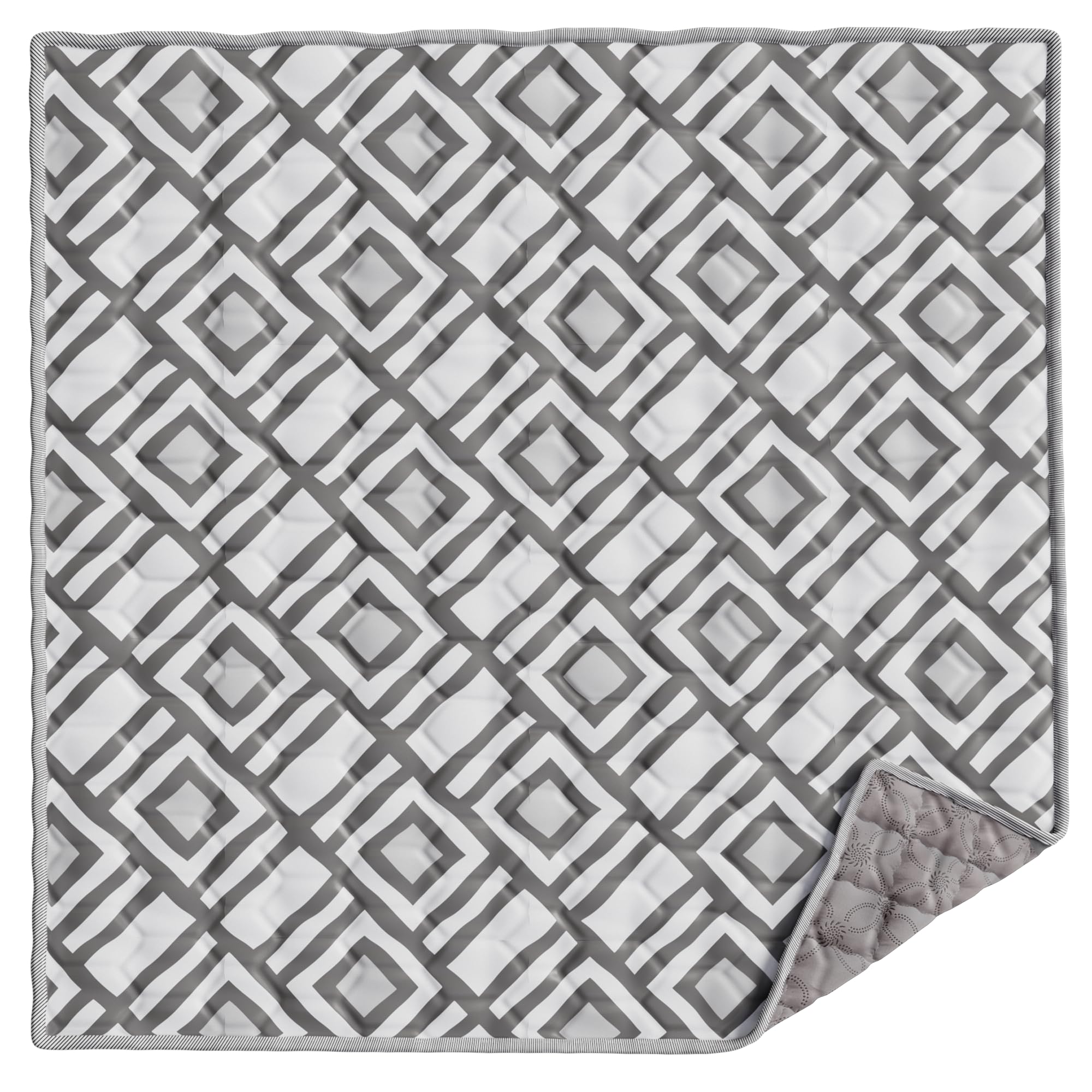 CozyCub Baby Play Mat for Floor 50x50, Soft Foldable Playpen Mat for Floor, Thick Foam Padded Non-Slip Waterproof Washable Baby Crawling Mat for Toddlers Infants (Modern)