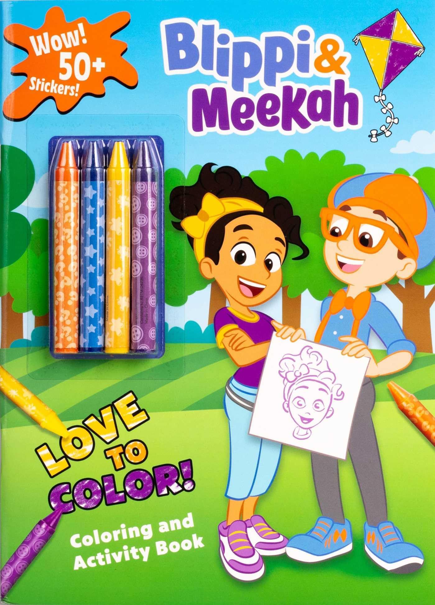 Blippi: Blippi and Meekah Love to Color! (Color & Activity with Crayons) Paperback – Coloring Book, October 15, 2024
