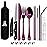 Taplord Portable Travel Silverware Set With Case, Includes 10 Pcs of Travel Utensils With Case, Stainless Steel Flatware Set For Camping, Lightweight (Purple)