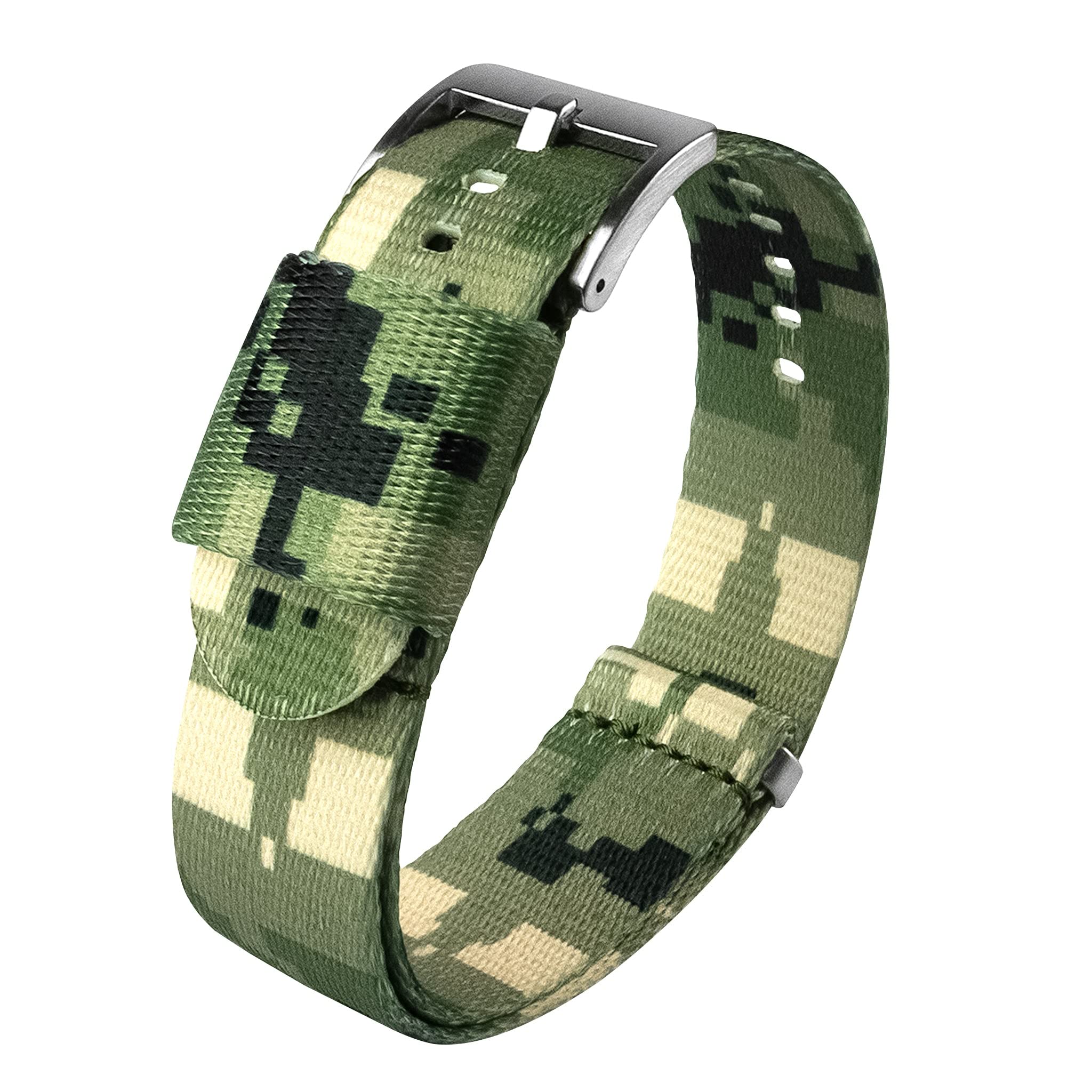 Barton Jetson Military Style Watch Strap - 18mm, 20mm, 22mm or 24mm - Seat Belt Nylon Watch Bands