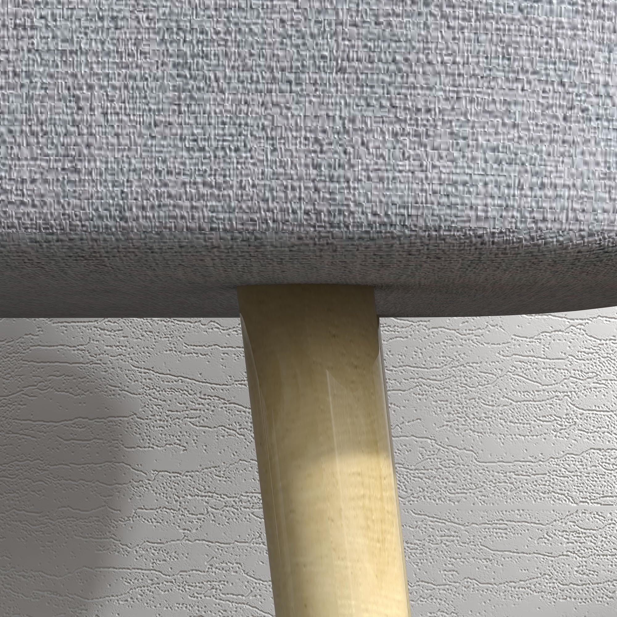 HOMCOM Panca Imbottita Fondo Letto in Tessuto con Gambe in Acciaio Effetto Legno, Panca per Ingresso, Salotto e Camera, 114x38x45cm, Grigio