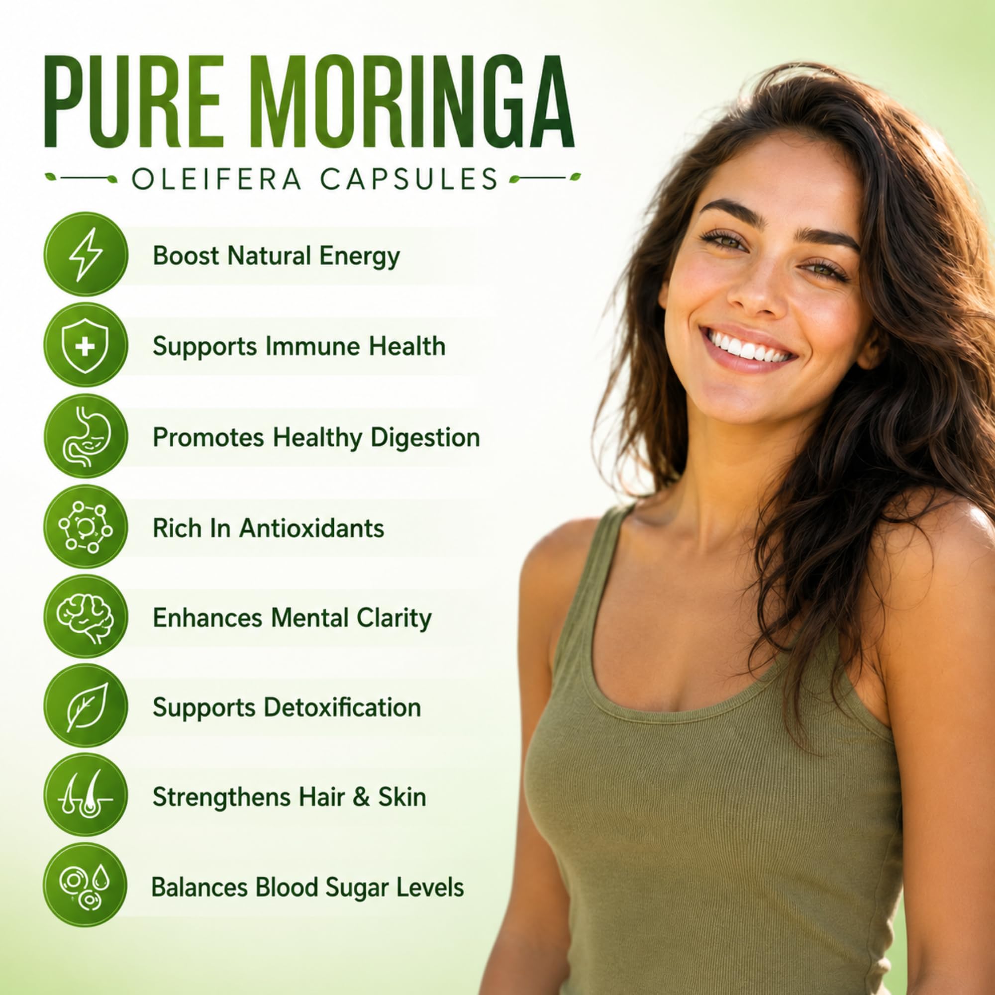 Organic Moringa Capsules 800mg, 3rd Party Tested & Non-GMO, 120 Count — Amazon image 3
