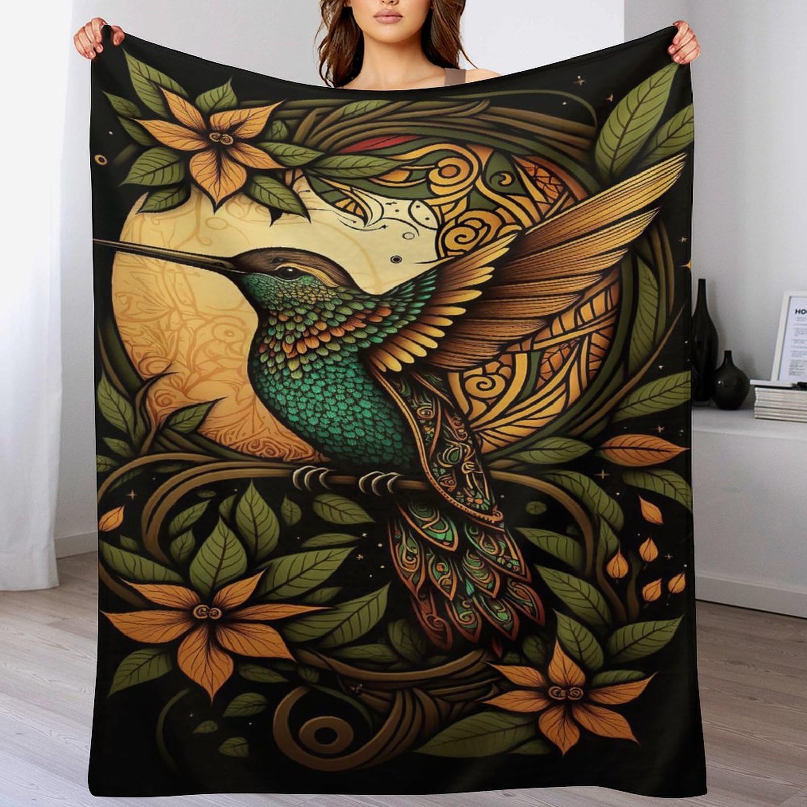 Couverture colibri flannel polaire quatre saisons pour rester au chaud devant la télévision