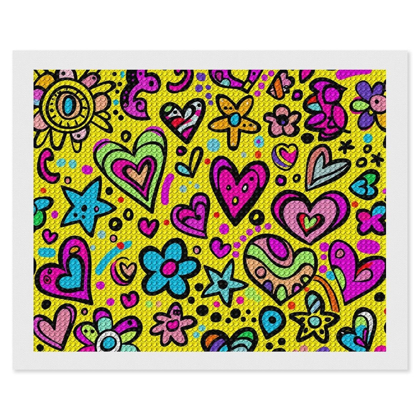Swirls and Dots Diamond Painting Kits for Adults, DIY 5D Diamond Painting Kits for Beginners, Round Full Drill Diamond Dots Paintings, Diamonds Pictures Gem Art for Crafts Home Decor 16"x20"