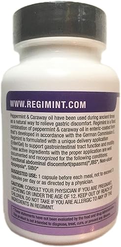 Miniatura 8 de Cápsula de aceite de menta más aceite de alcaravea recubierto entérico para IBS