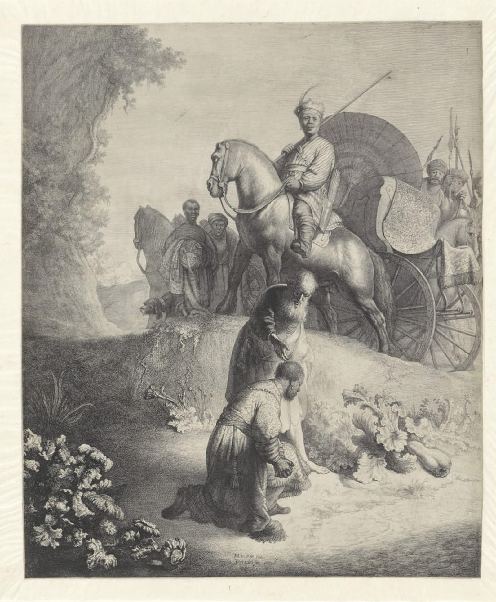 ARTXLXXBN Famous Painting Canvas Artwork Graffiti Print Baptism of the chamberlain by Jan Gillisz. van Vliet Portrait Canvas Image for Home Decor 60x90cm