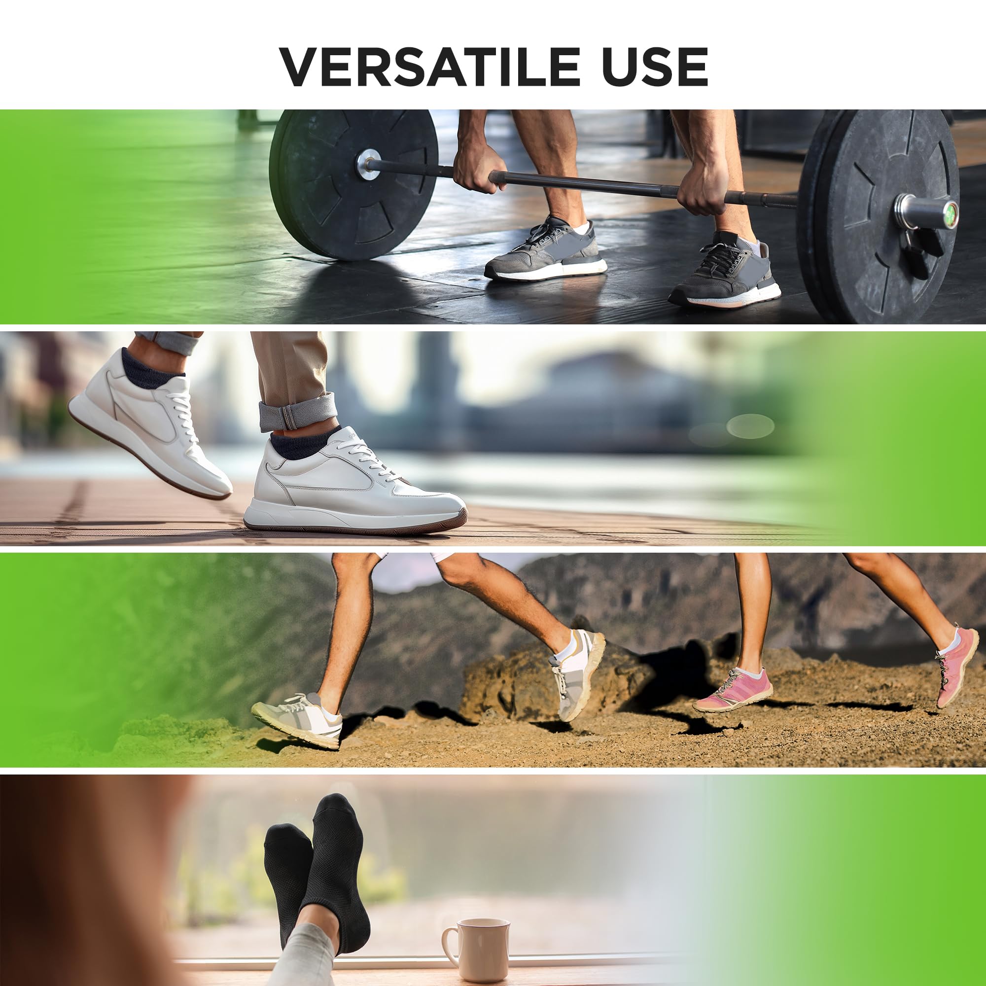 Super Soft and Comfortable No Show Bamboo Workout Socks for Men & Women & Kids