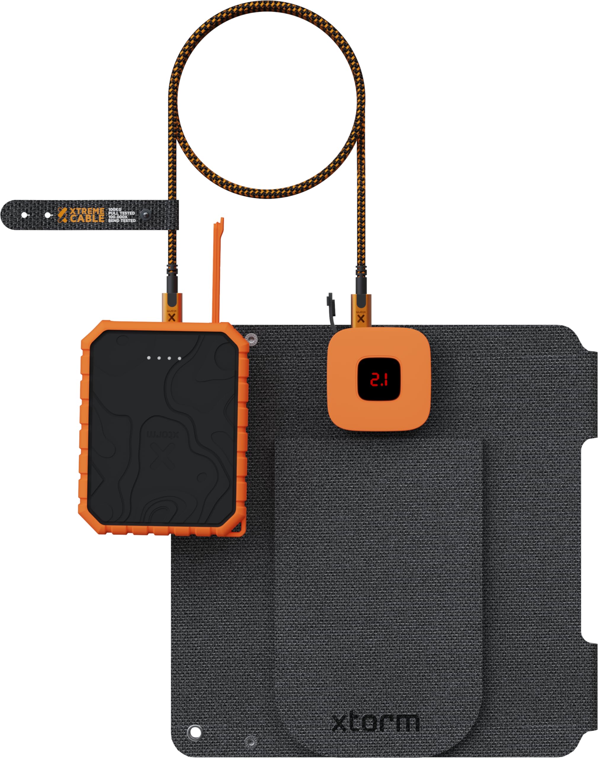 Xtorm SolarBooster, Panneau Solaire Portable 14W, Extérieur, Durable, Énergie Solaire, Flexible, Monocristallin, EFTE