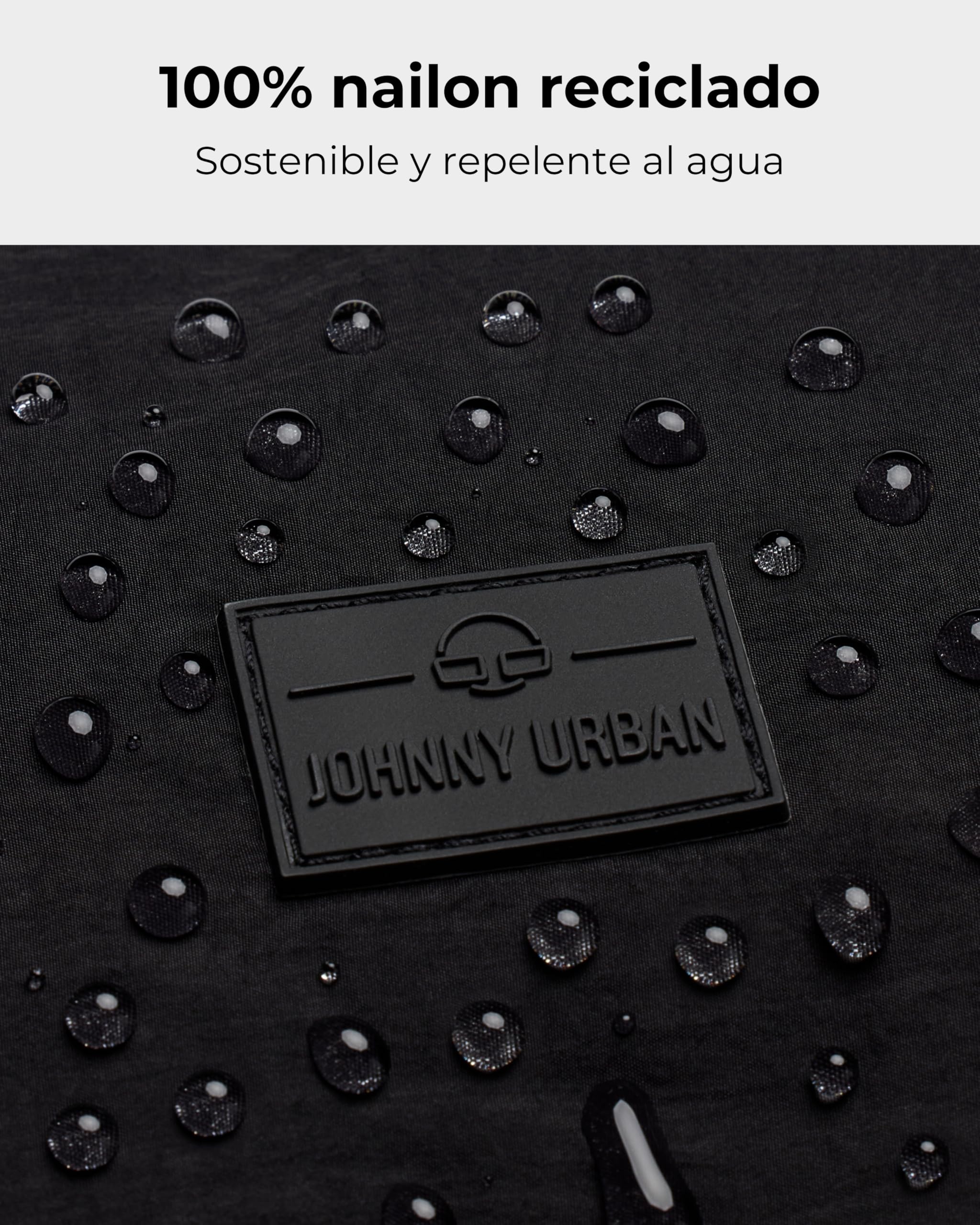 Johnny Urban Bolso Bandolera Mujer Hombres Negro - Kaia XL - Puffer Moon Bag - Bolso Riñonera de Media Luna - Correa Ajustable - Repelente al agua