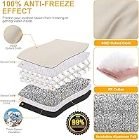 Vista 3 de Cubierta para prevención de reflujo aislada (5˚F) con tela gruesa de 7 capas, 14" de ancho x 18" de alto con capa de papel de aluminio cubierta