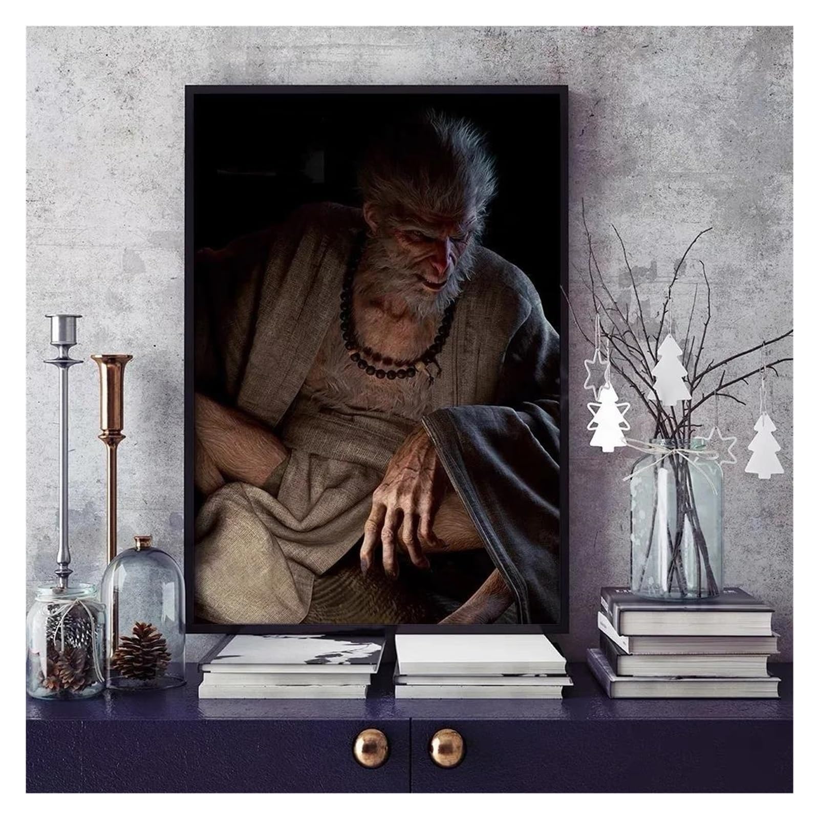 Tableau Black Myth Wukong sur toile pour remplacer les posters froisses