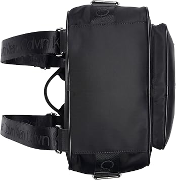 Calvin Klein Caius Organizational Backpack, Black/Silver, One Size