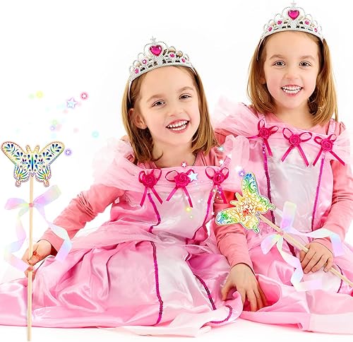 Miniatura 6 de 12 varitas mágicas en forma de mariposa hechas a mano, varita de princesa, varita mágica, varita de hada de madera, accesorio para manualidades para