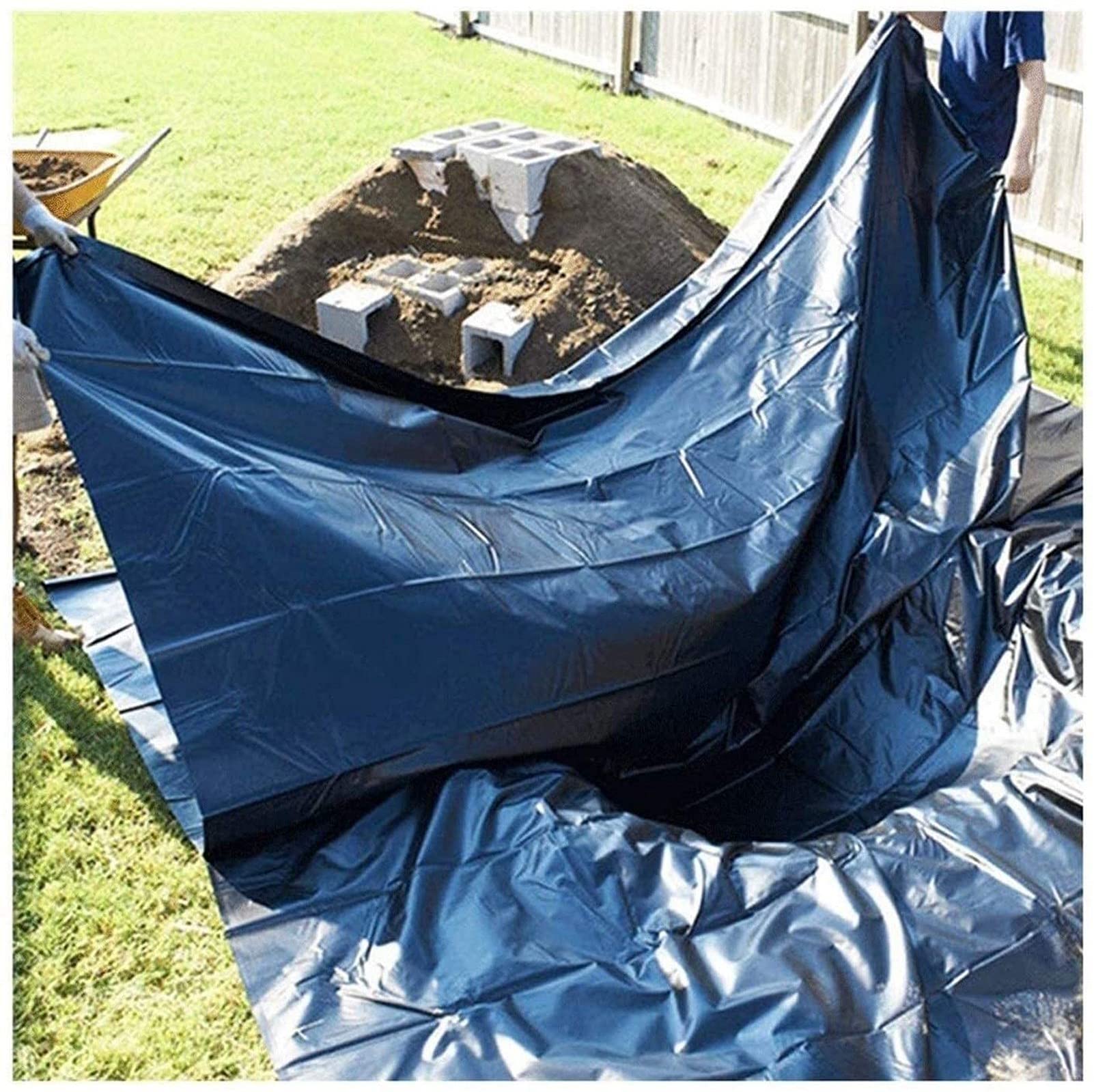 CGF- Pond Liner Heavy Duty Liner Panno Giardino Piscina Impermeabile Piscina Fish Pond Liner Membrana (Dimensioni: 2x8m (6.6x26.2ft))