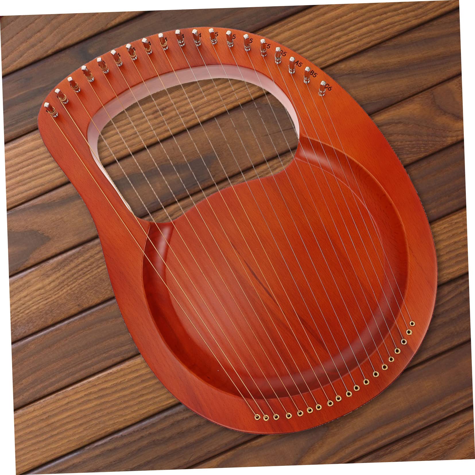 TOYANDONA Lira Antica Portatile 19 Corde Metalliche, Design Leggero per Ragazzo Ragazza, Suono Melodioso e Rilassante, Strumento Musicale