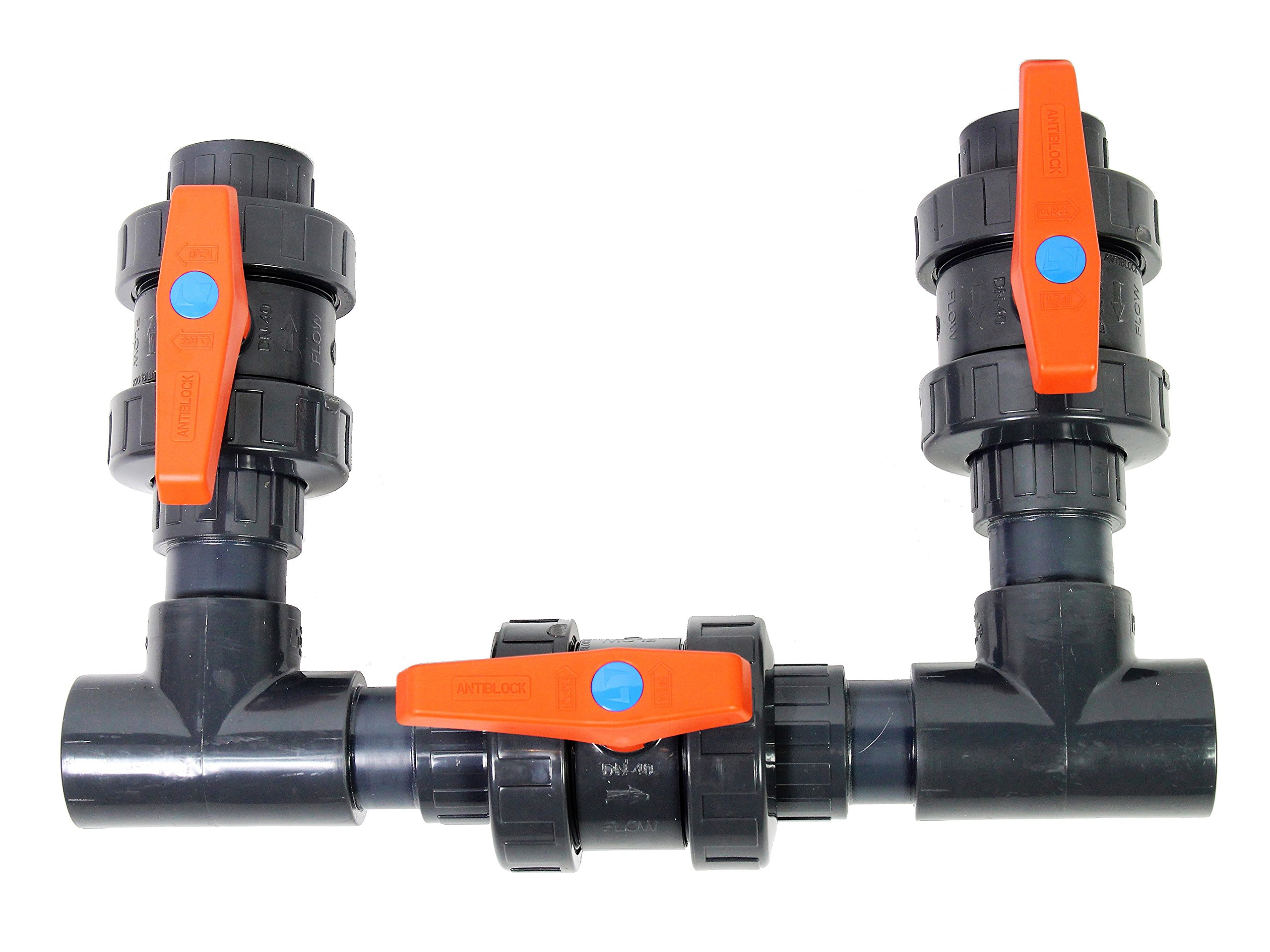 Bypass Set 1 90° für Wärmepumpen Ø 50 mm Poolheizung Schwimmbecken Pool Heizung
