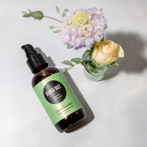 Miniatura 2 de Edens Garden Aceite portador de nueces Kukui, 100% puro, prensado en frío y sin hexano, hidratante natural para el cuidado de la cara, la piel, el