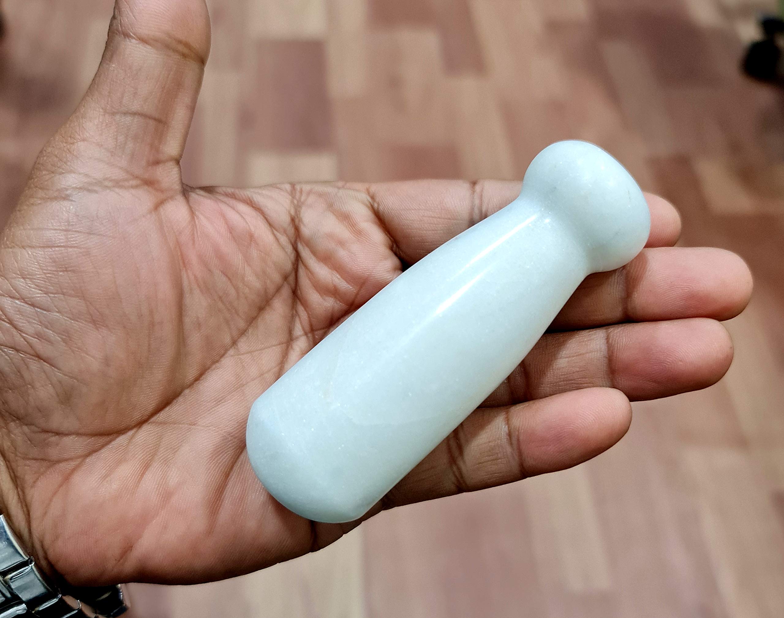 KLEO Maja negra compatible de 3 pulgadas para mortero de muchos tamaños, herramientas de cocina pequeñas (blanco, 3 pulgadas)