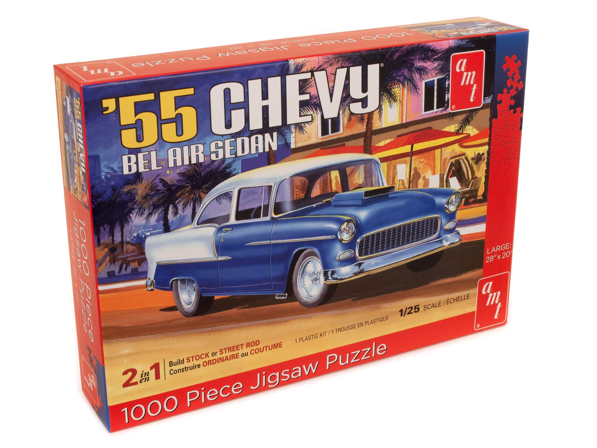 Jigsaw Puzzle Chevy Bel Air Sedan 1955 - 1:25 - AMT