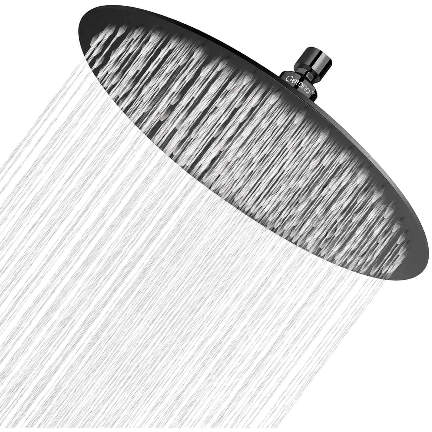 Rain Shower Head,12 Inch High Pressure Rainfall Showerhead Large Waterfall Shower Head with Anti-Limescale Nozzles Rain Shower Head Round