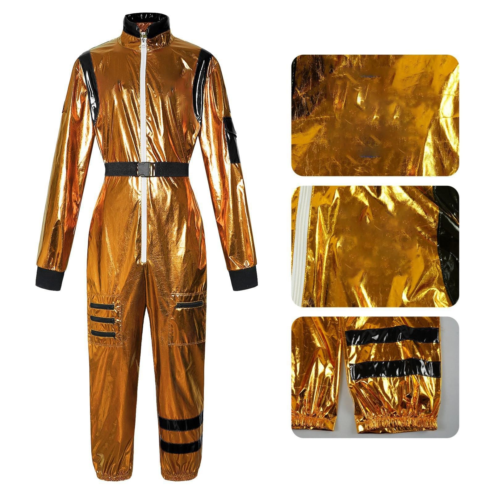 Generico Costume Astronauta Bambino Tuta Spaziale con Dettagli per Feste Costume Bimbo Carnevale Travestimento Astronauta Bimbo