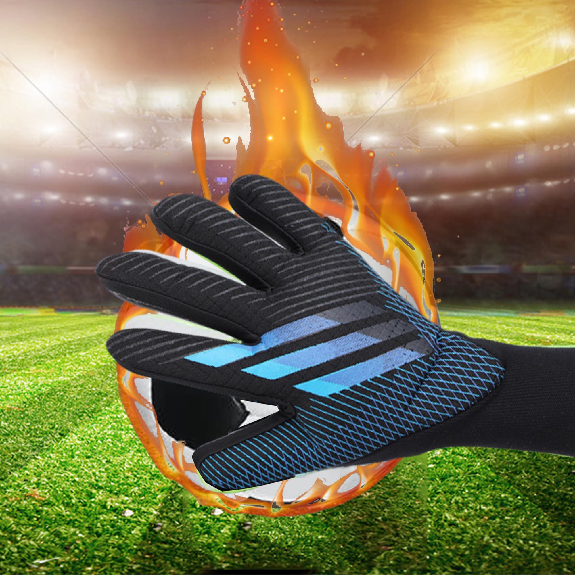 Guantes Portero Transpirable Látex Grueso Antideslizante Talla 7-10