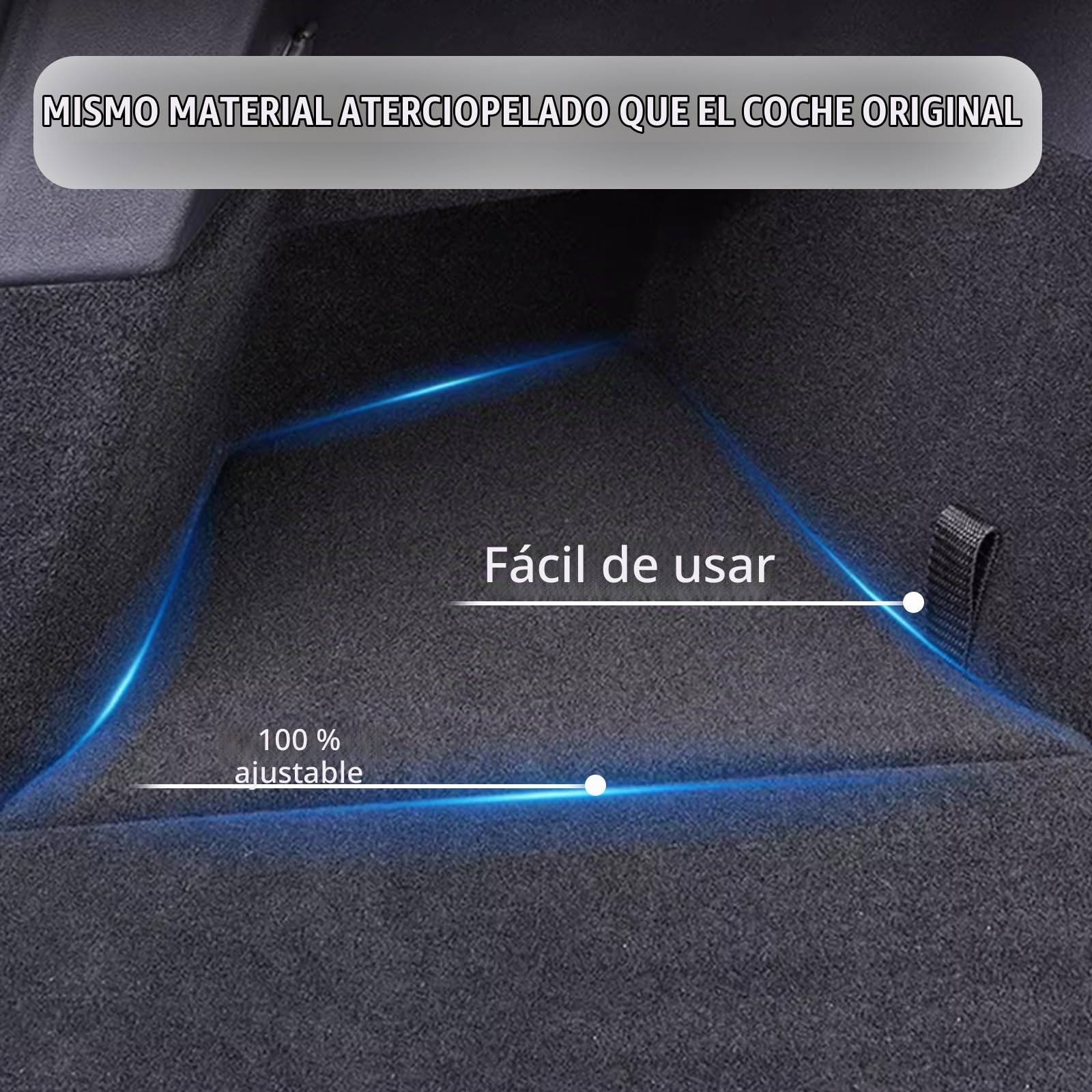 TOPABYTE Trasero Organizador de Maletero para Tesla Model 3 Highland 2025 2024 Caja de Almacenamiento de la Caja Lateral con Labio Alfombrado Highland Accesorios de Interior, 2 Pieza