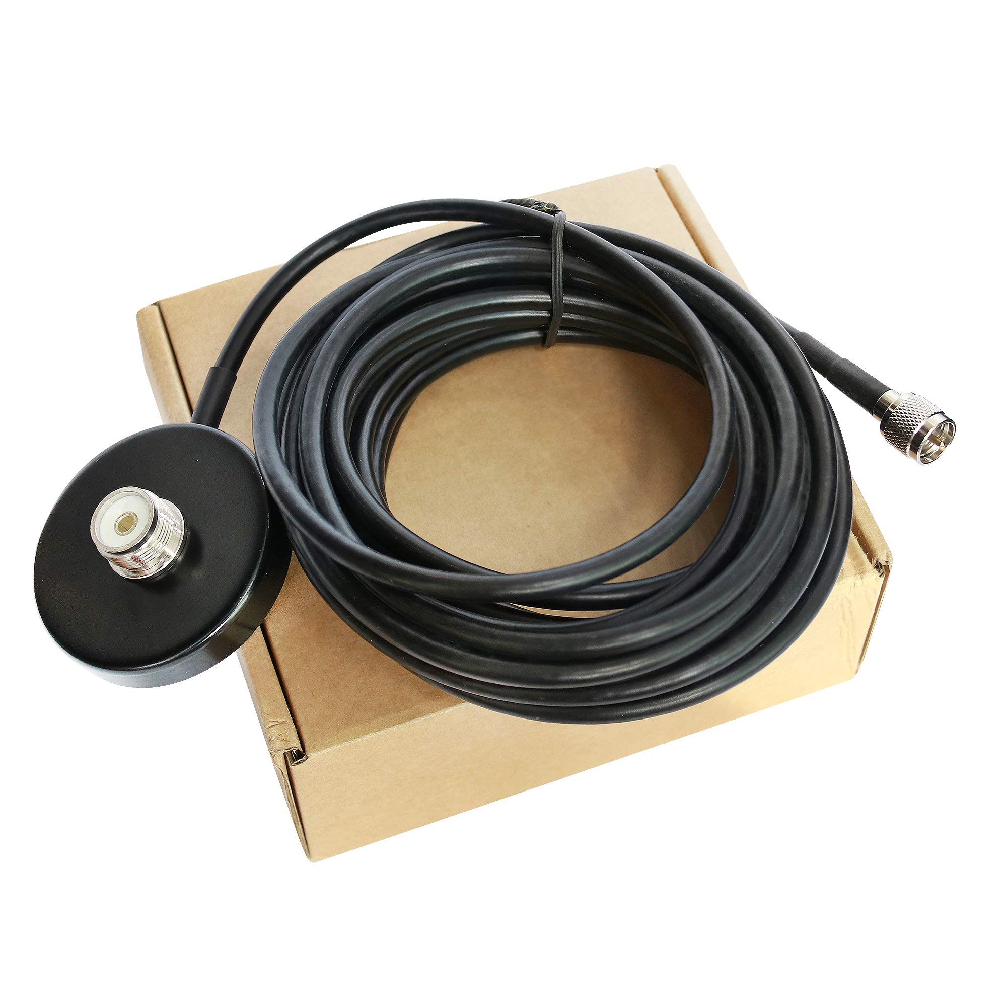 Base magnétique SO239 pour antenne radio mobile de voiture, bus, taxi avec câble de 5 m 5 cm Base magnétique SO239 pour antenne radio mobile de voiture, bus, taxi avec câble de 5 m 5 cm