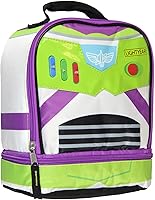Vista 1 de AI ACCESSORY INNOVATIONS Toy Story Buzz Lightyear - Bolsa de almuerzo con doble compartimiento aislado con luz de 10 pulgadas