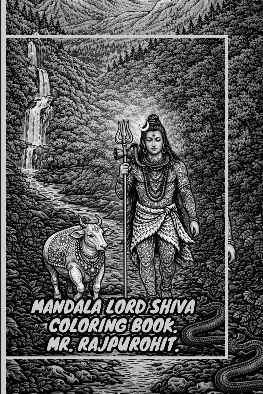 MANDALA LORD SHIVA COLORING BOOK.