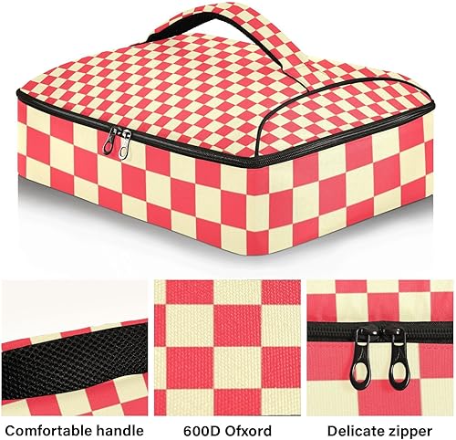 Miniatura 10 de Portarplatos de cazuela para alimentos calientes o fríos, reutilizable, con aislamiento, térmico, portador de alimentos para lasaña, contenedores