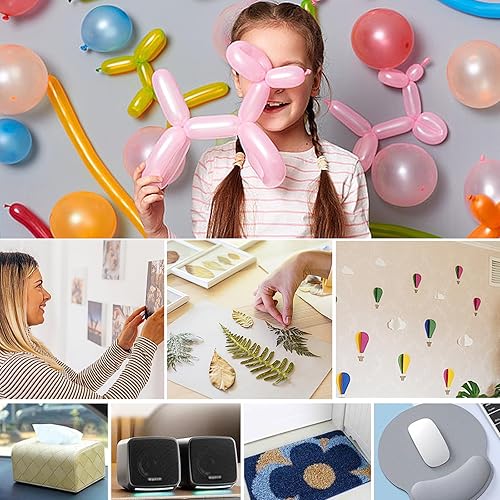 Miniatura 5 de 160 piezas de masilla de montaje, tachuela pegajosa, cuadrada pequeña, extraíble, sin rastro, doble transparente, pegajosa, para póster, museo,