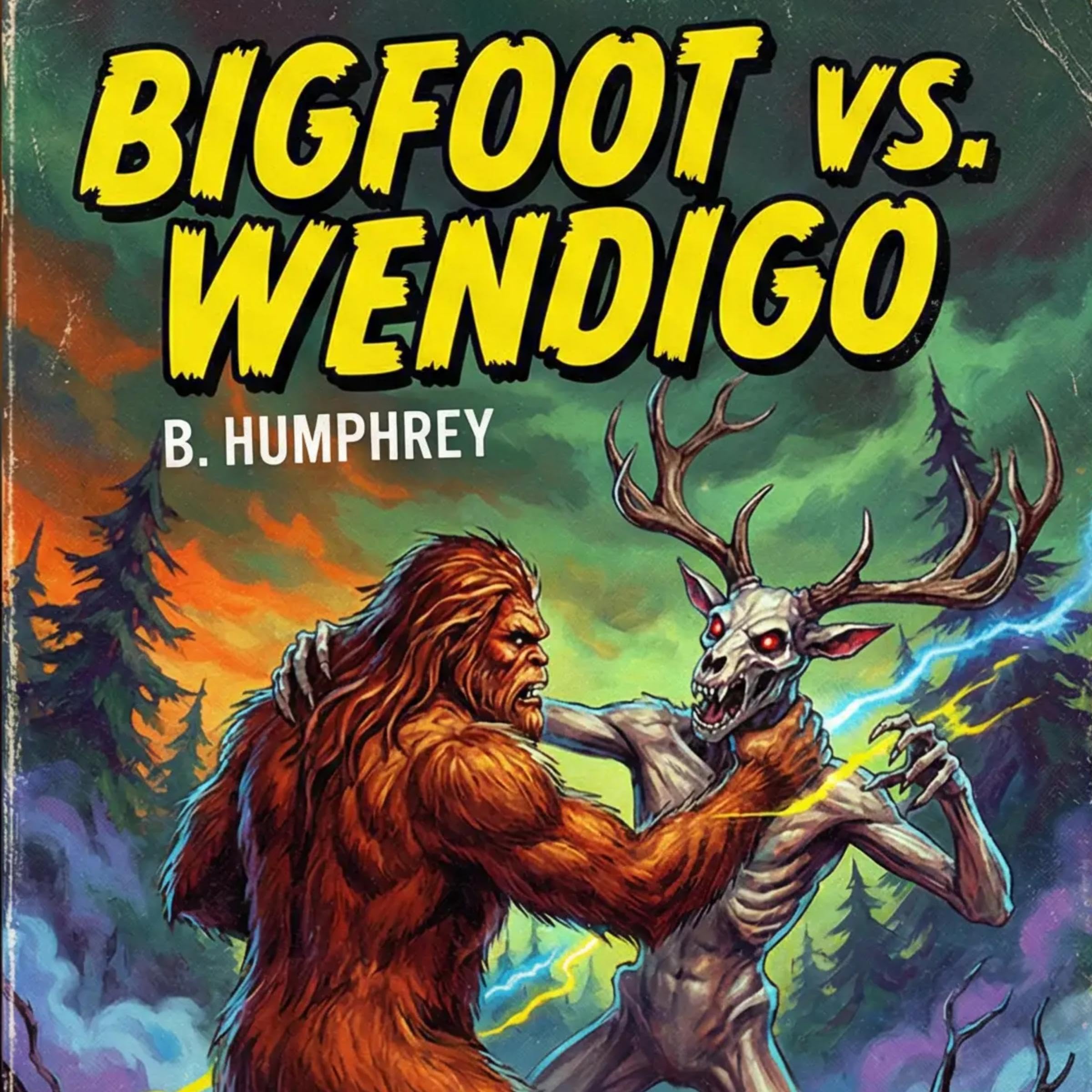 Cover art for Bigfoot vs Wendigo