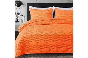 Whale Flotilla Soft Orange Comforter Twin