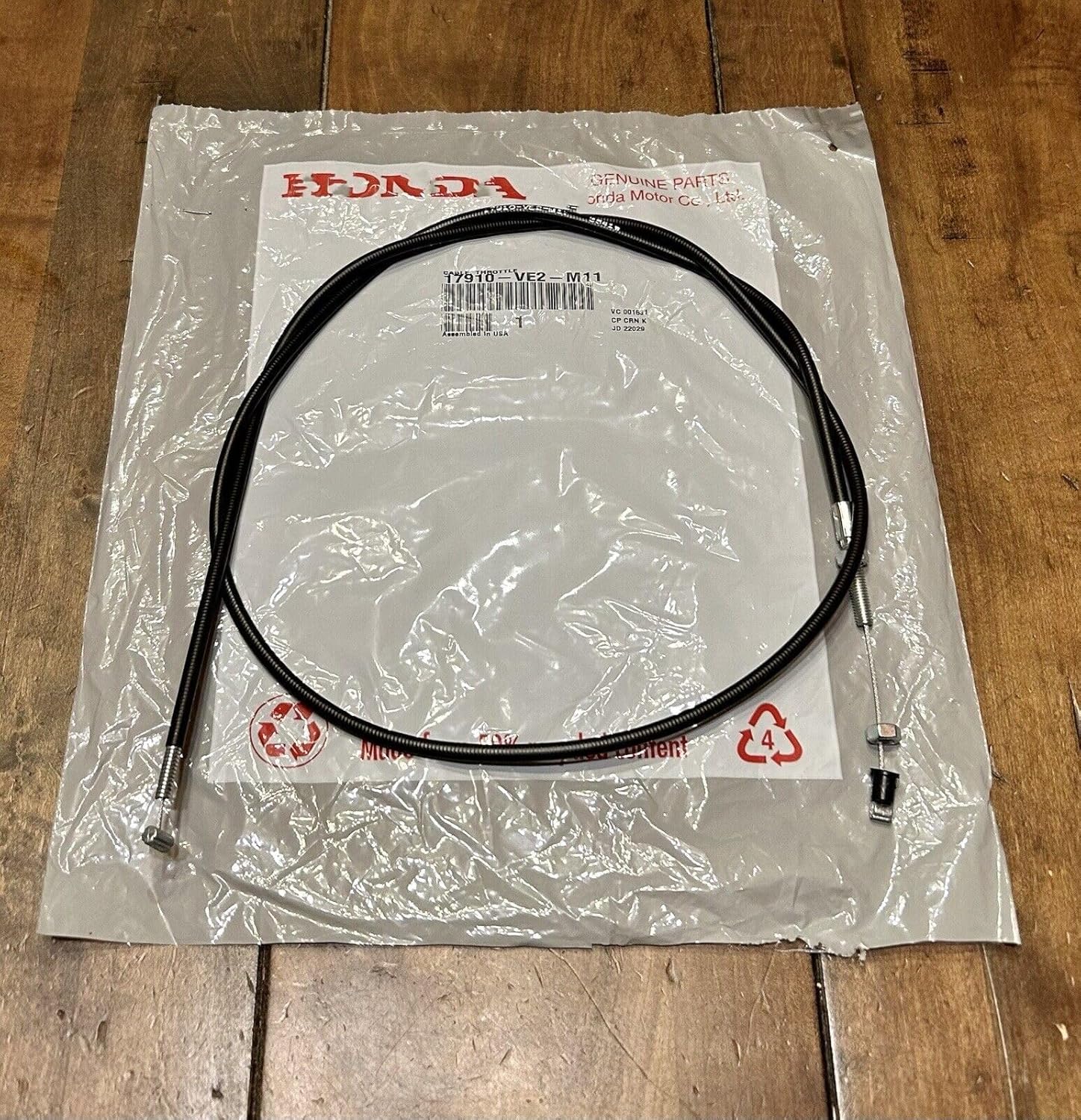 Replacement for HONDA NEW Genuine Throttle Cable HRA214 HRA215 HRB215 HRM215 17910-VE2-M11 OEM