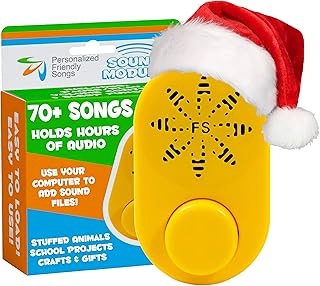 2+ Hr Voice Box for Stuffed Animals by Friendly Songs - This Sound Module can Hold 70+ MP3 Songs or MP3 Voice Recordings Inside The Voice Recorder for Stuffed Animals and Plush Teddy Bears