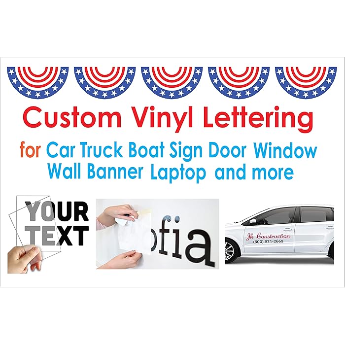 Buy Custom Vinyl Lettering Vinyl Letters for Car Truck Boat Sign Door
