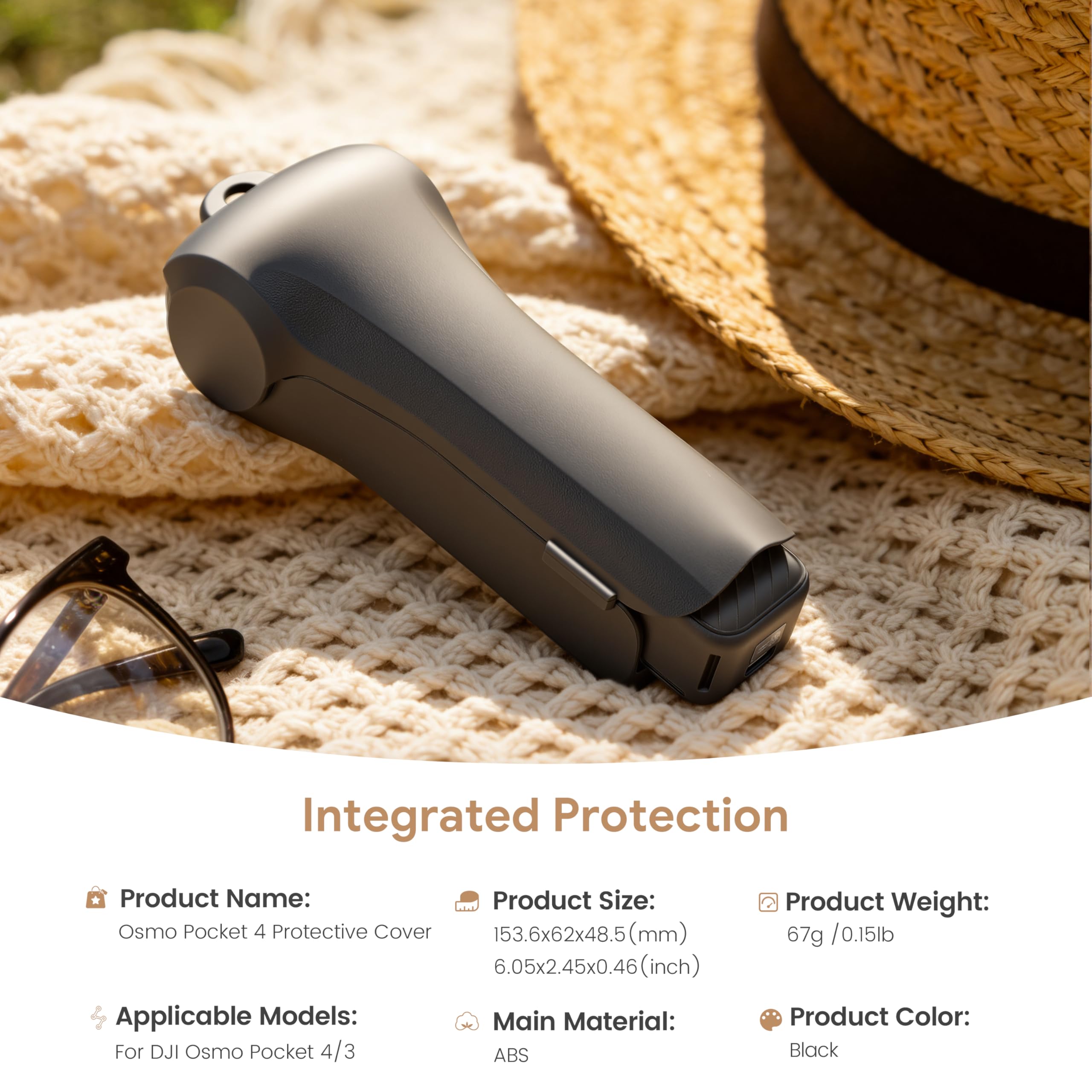 STARTRC Full Protection Case for DJI Osmo Pocket 4 with Filter Storage Compartments