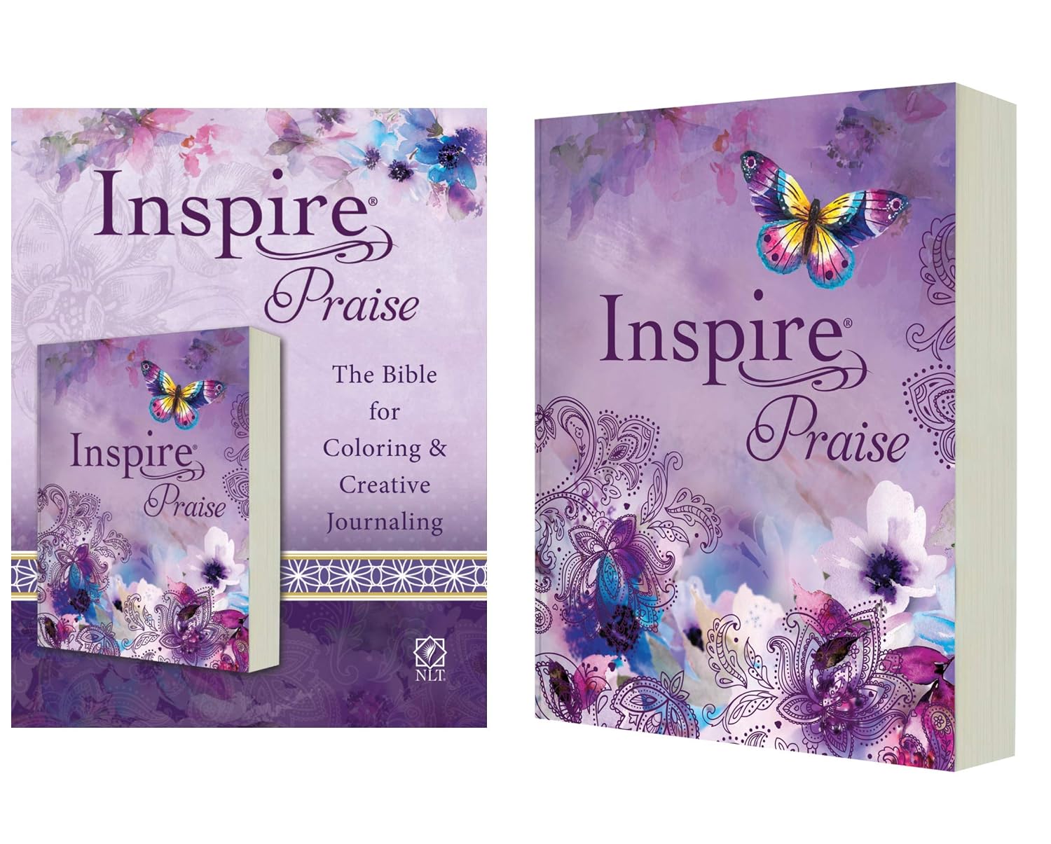 Inspire PRAISE Bible NLT (Softcover) The Bible for Coloring &